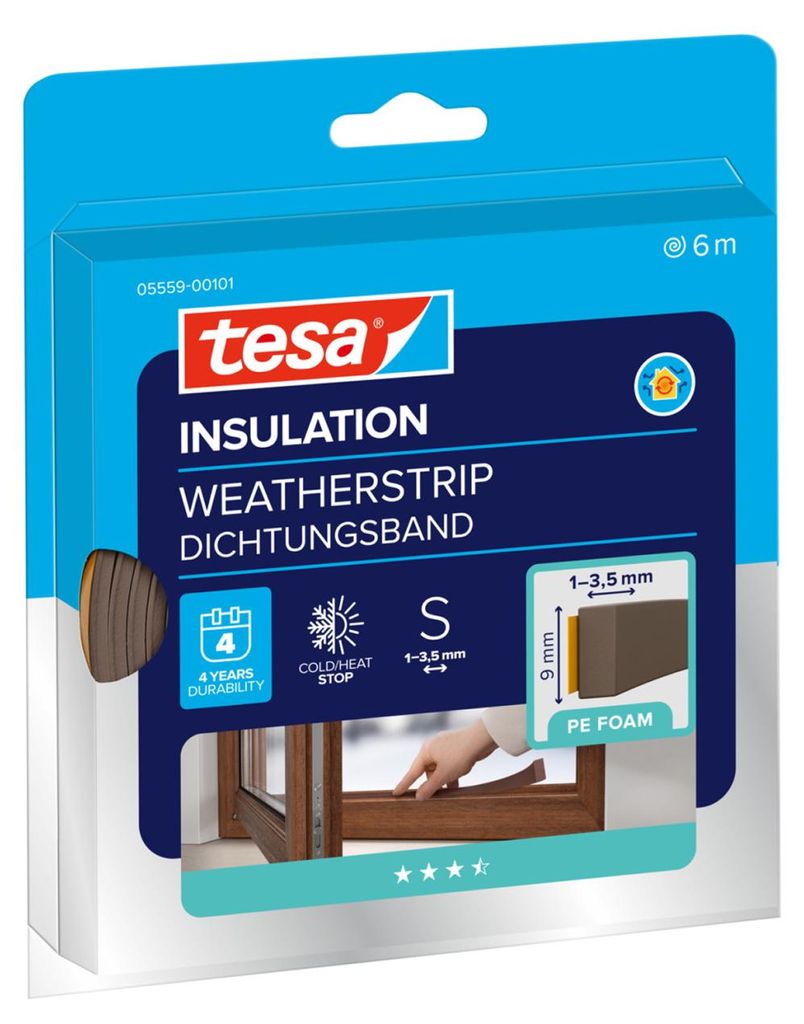 tesa Moll STANDARD I-Profile guarnizione in schiuma, 9 mm x Immagine del prodotto 