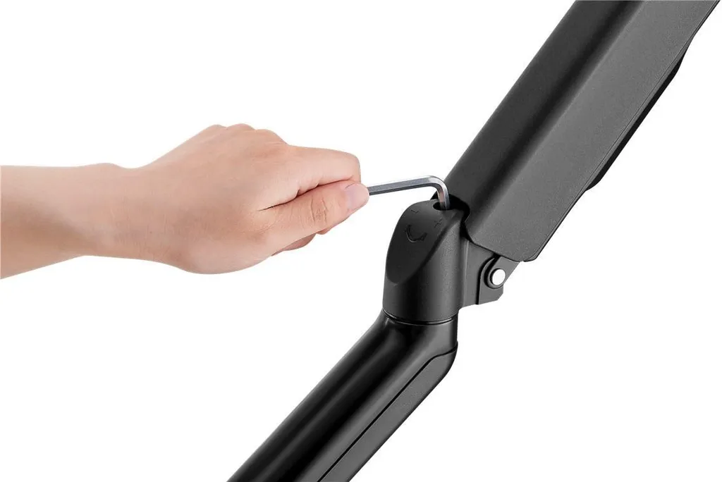 Support écran ergonomique à ressort à gaz haute résistance VESA 100 - 19