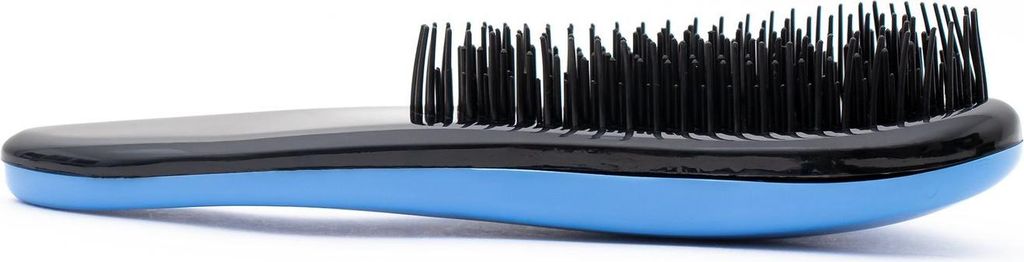 Intirilife Haarbürste Mini Bürste in Blau - 15 x 6.5 x 3.5 cm - Detangler Bürste zum Entwirren von trockenen und nassen Haar mit Kunststoff Bors...