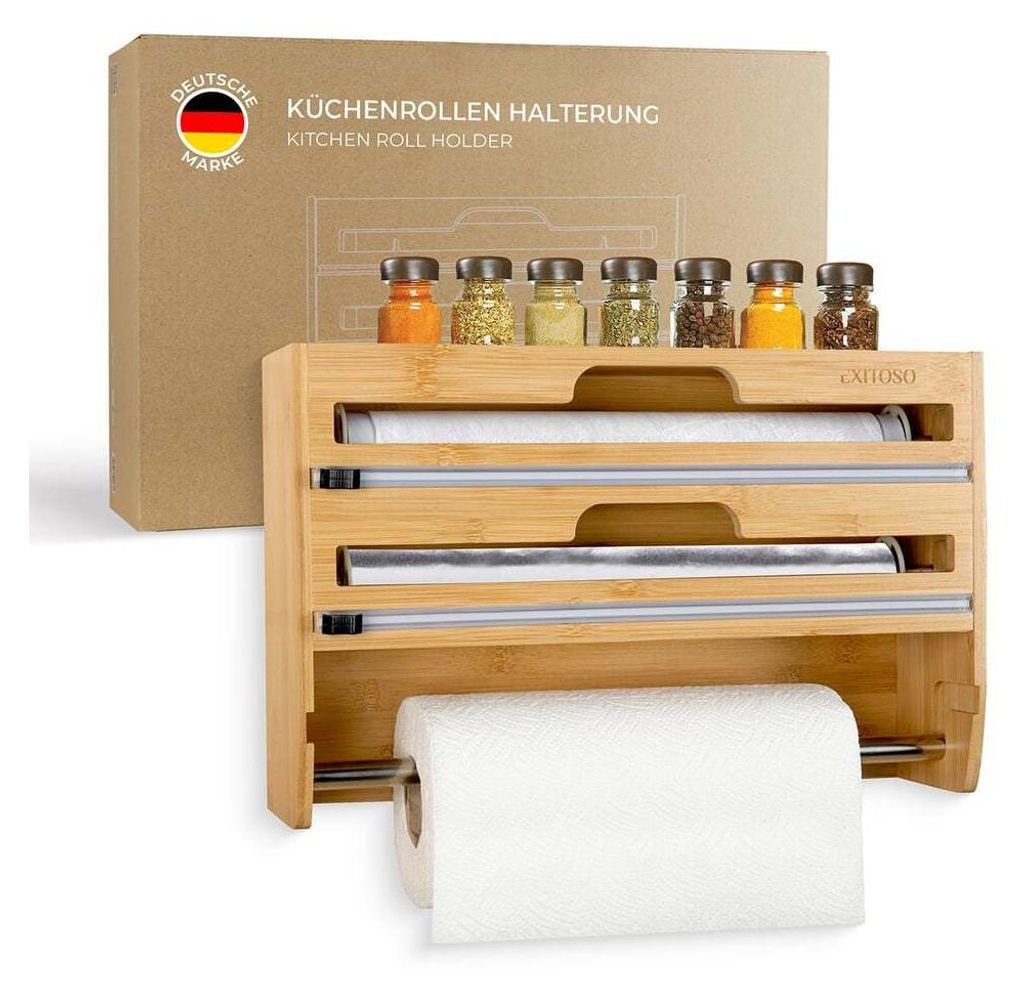 EXITOSO 3 in 1 porta-taglierino-dispenser da cucina Immagine del prodotto 