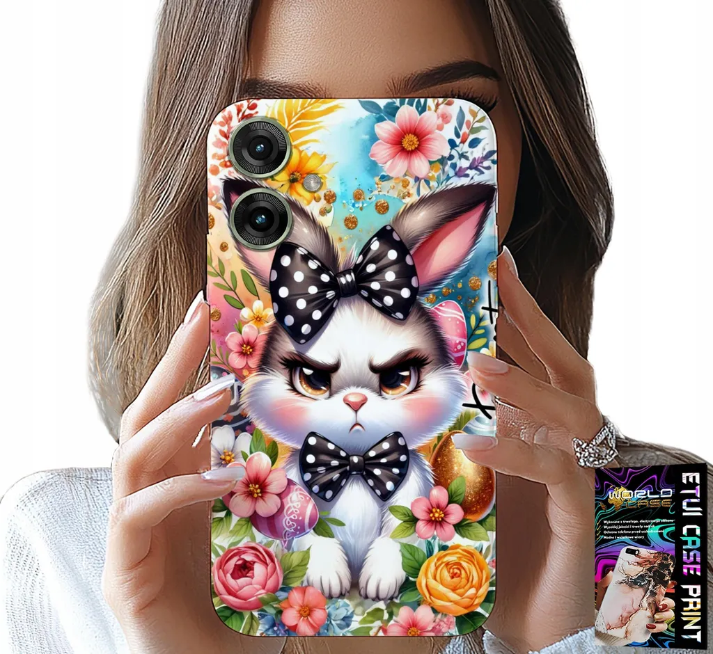 Custodia Motorola Moto G55 Pasqua con Vetro Temperato - Protezione Top
