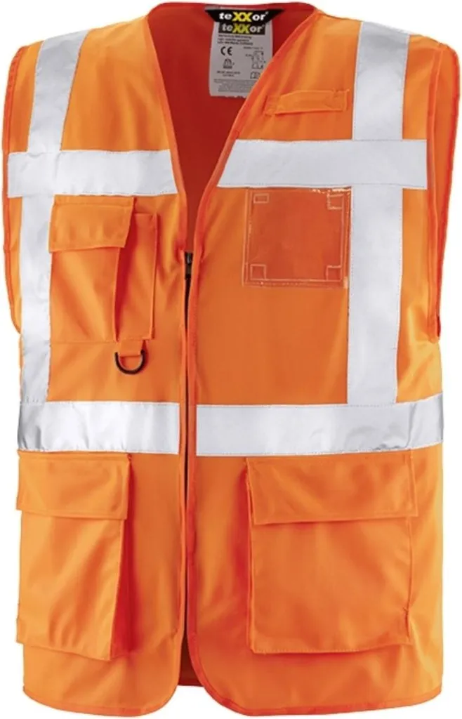 Lavora protetto con il Gilet teXXor DUNDAS Arancione Fluo Taglia S