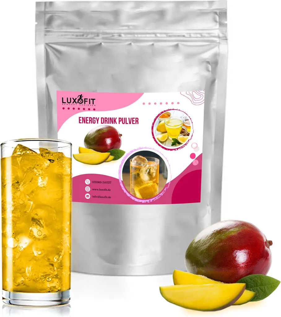 Boisson énergétique mangue poudre riche en électrolytes grand bac 10 kg