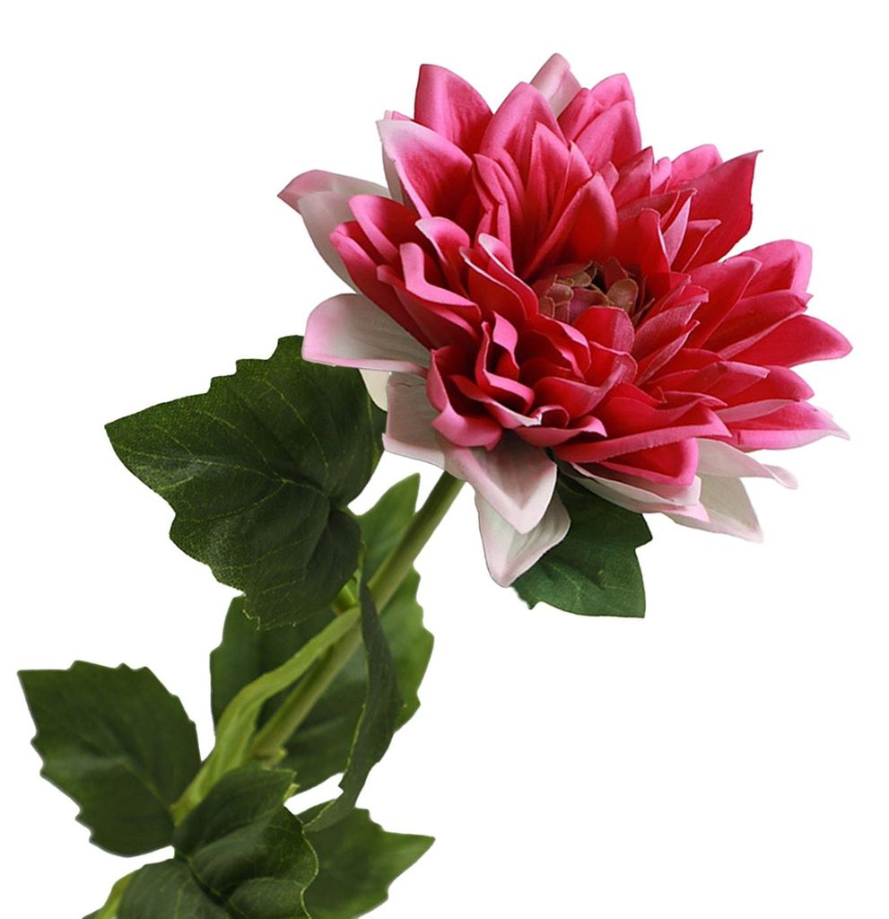 Künstliche Dahlien, 50 cm langer Stiel, Seidenblumen für Brautsträuße, Herbstdekoration, Tischgestecke