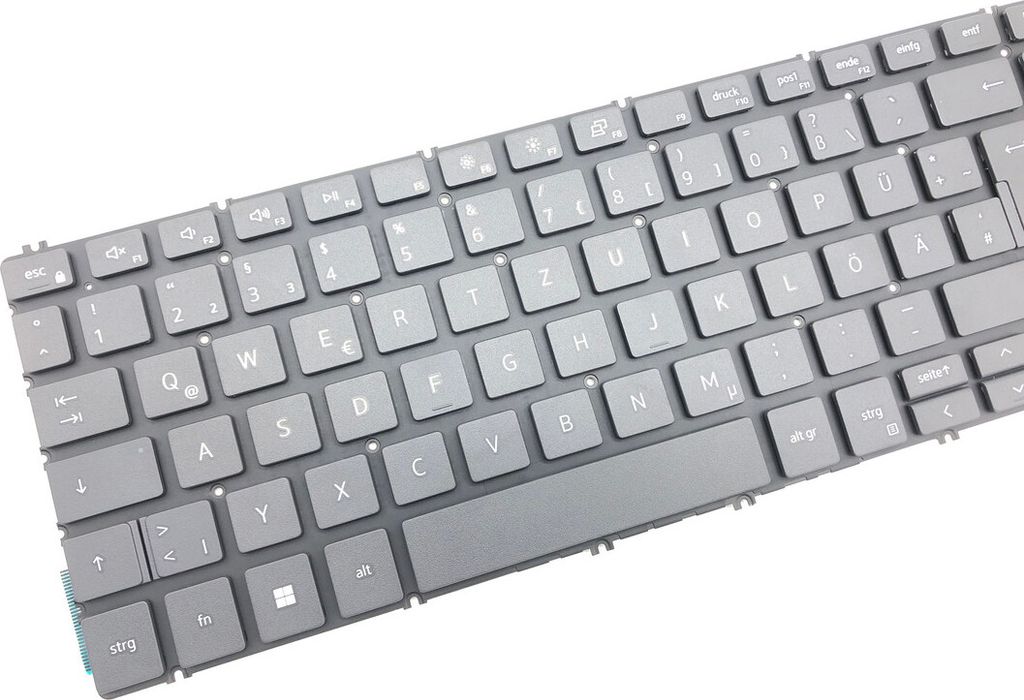 DEUTSCHE - Tastatur Keyboard Schwarz kompatibel für Dell XPS 15 (7590-2KN7H)
