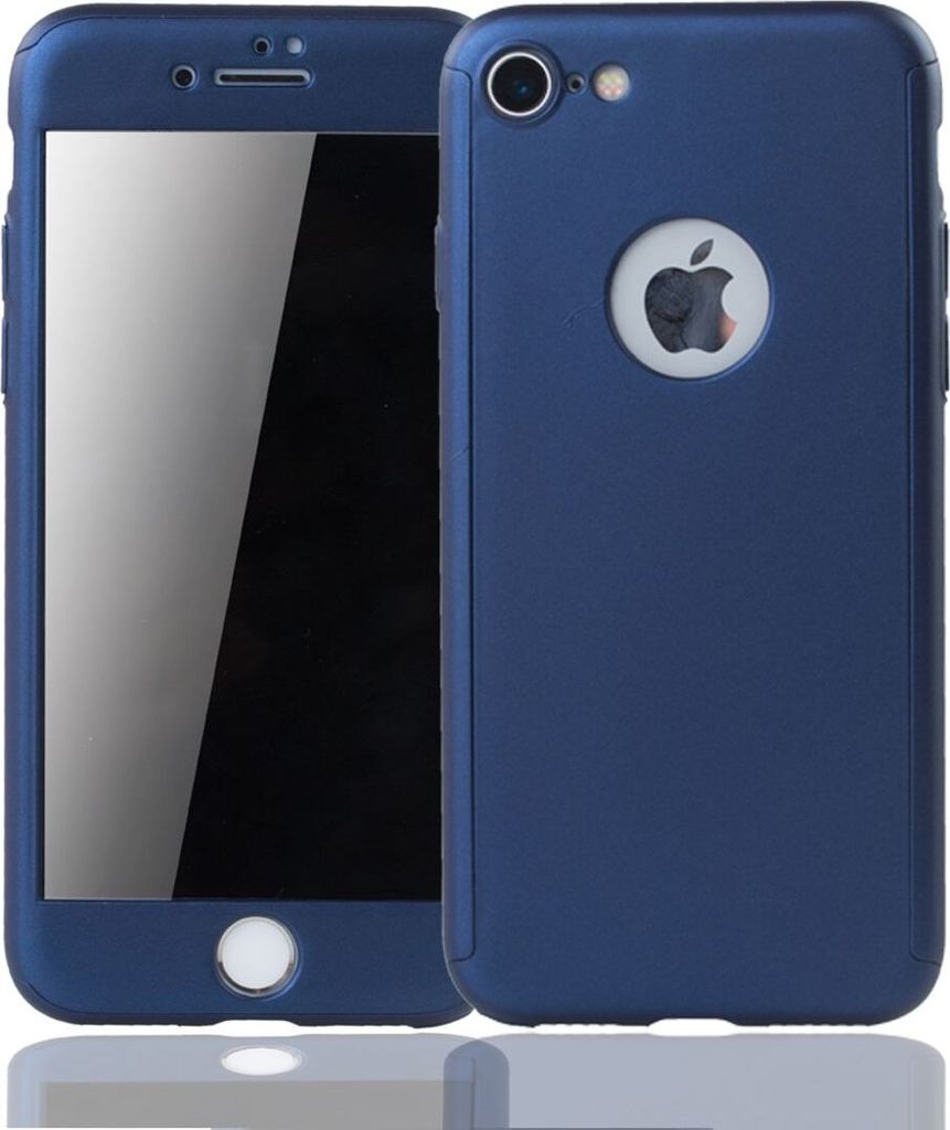 Handyhülle Schutzhülle für Apple iPhone 6 / 6s Plus Full Case Cover Displayschutz 360 Blau
