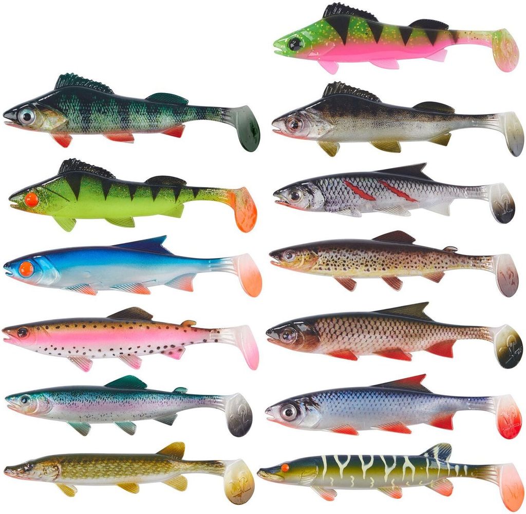 Balzer Shirasu Clone Shad - Gummifisch, Länge:6.5cm, Farbe:UV Perch