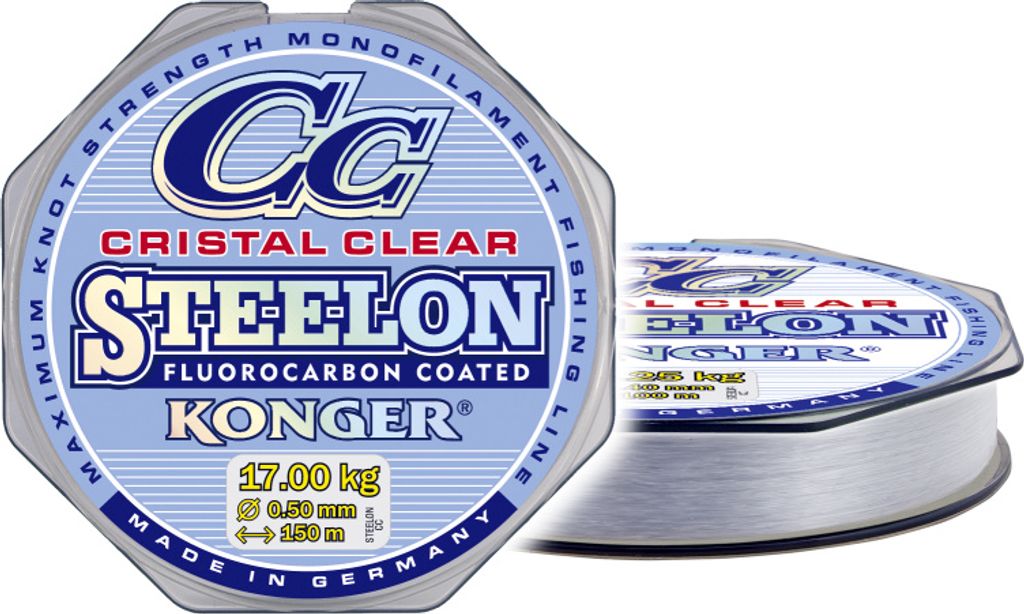 Steelon Cristal Klar Fluorocarbonbeschichtetes Monofil 0,45/100