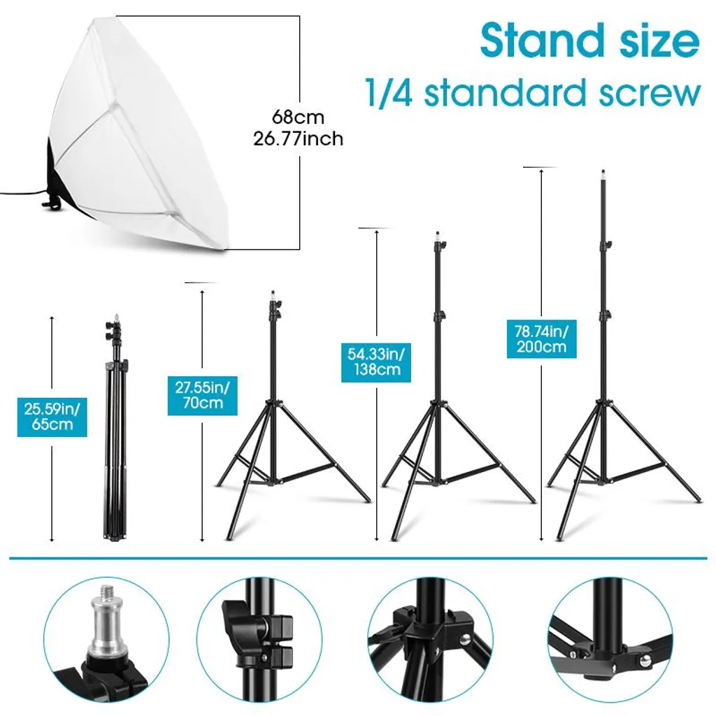 Solution Éclairage Photo Doux Octogonal contre Ombres Portées LED - 6