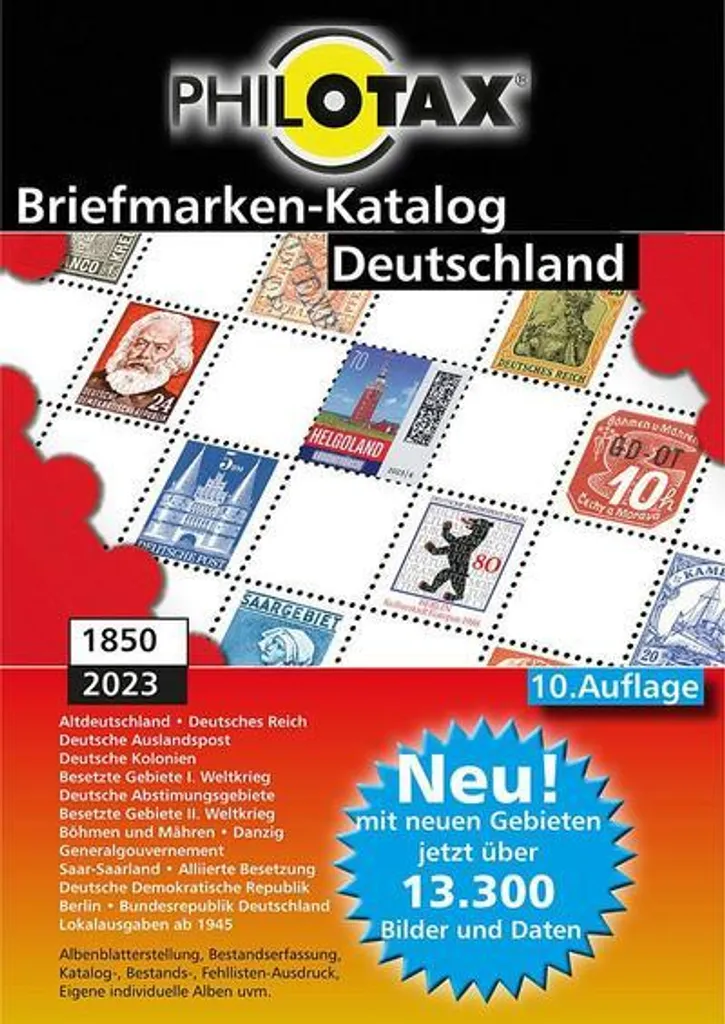 Catalogue timbres allemands 1849-2020 pour expertiser sa collection