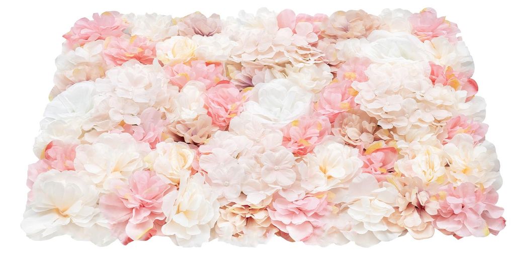 12x Künstliche Blumenwand Rosenwand 40x60cm Wandpaneele