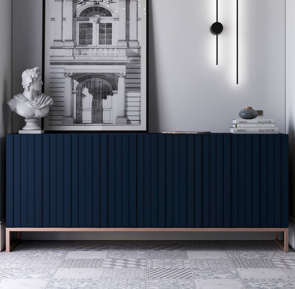 Komoda RTV Glamour 3D TV skříňka Moderní Nábytek Lindner Obrázek produktu 