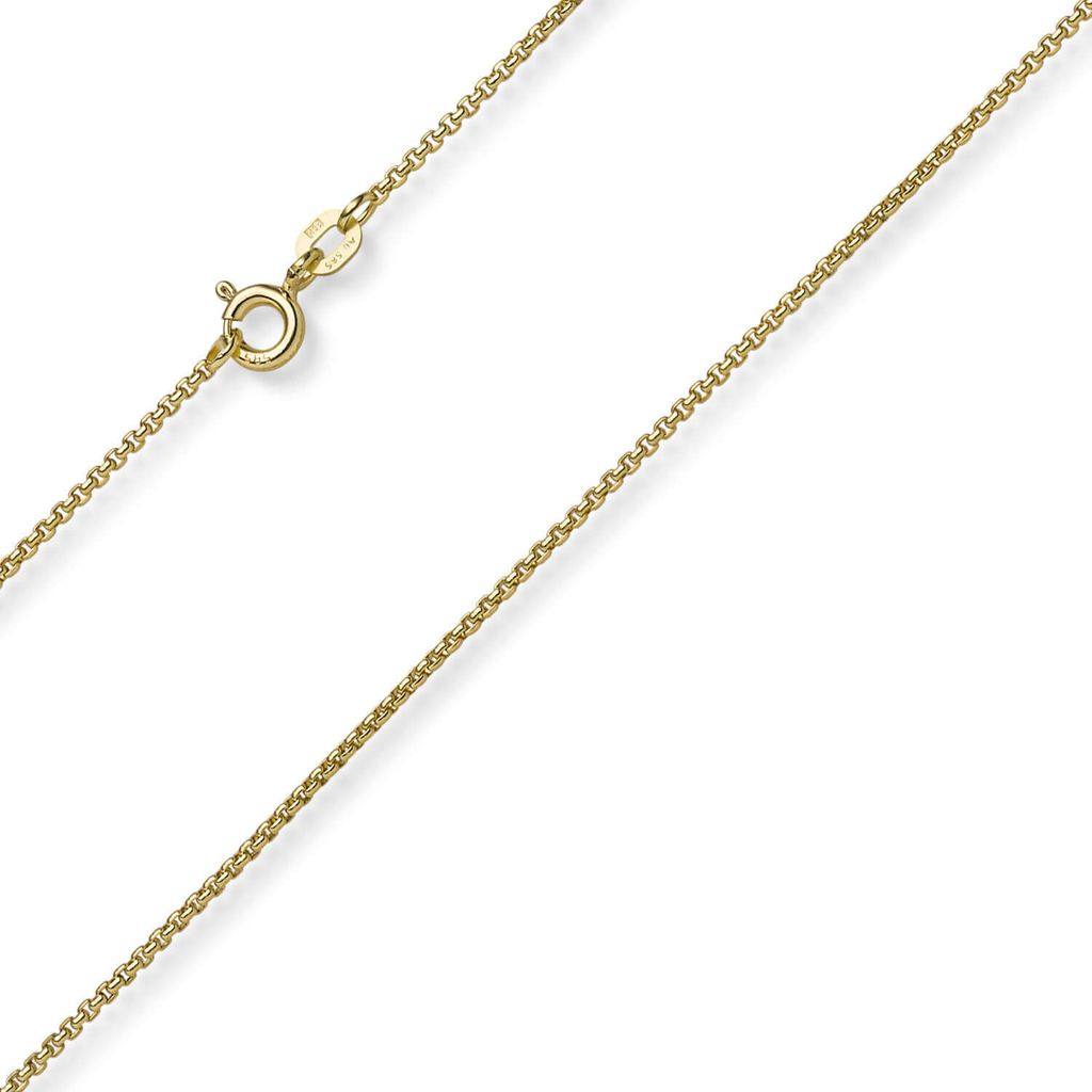 1,2mm Collier runde Veneziakette aus 585 Gold Gelbgold Produktbild 