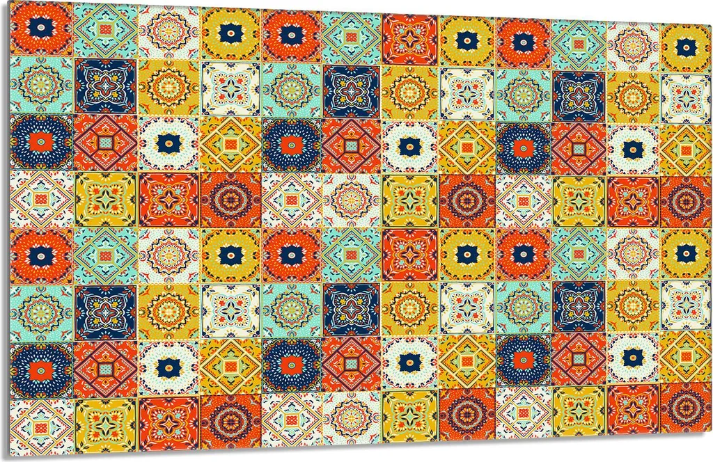 Piastra Protezione Induzione 80x52cm - Copertura Vetro Temperato Mosaico