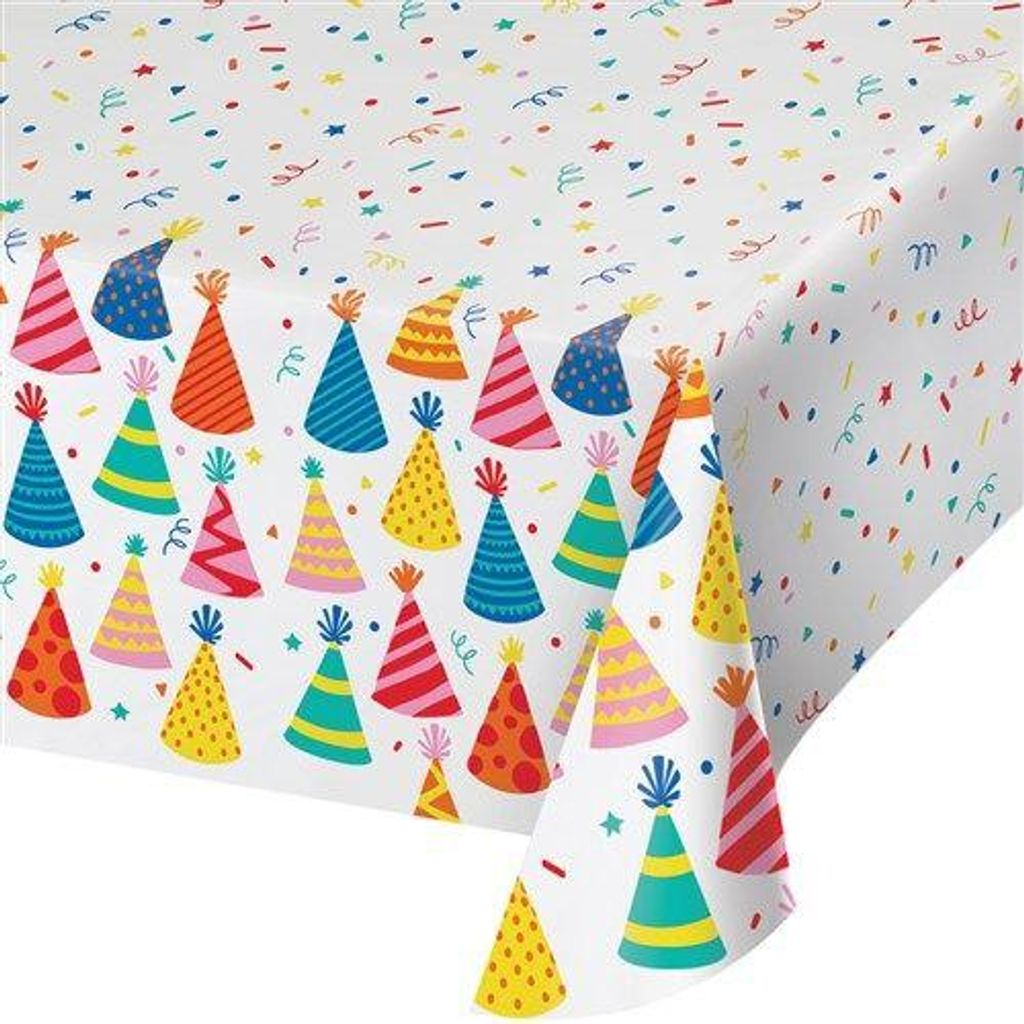 Festliche Geburtstags-Tischdecke mit 'Hats off birthday' Produktbild 