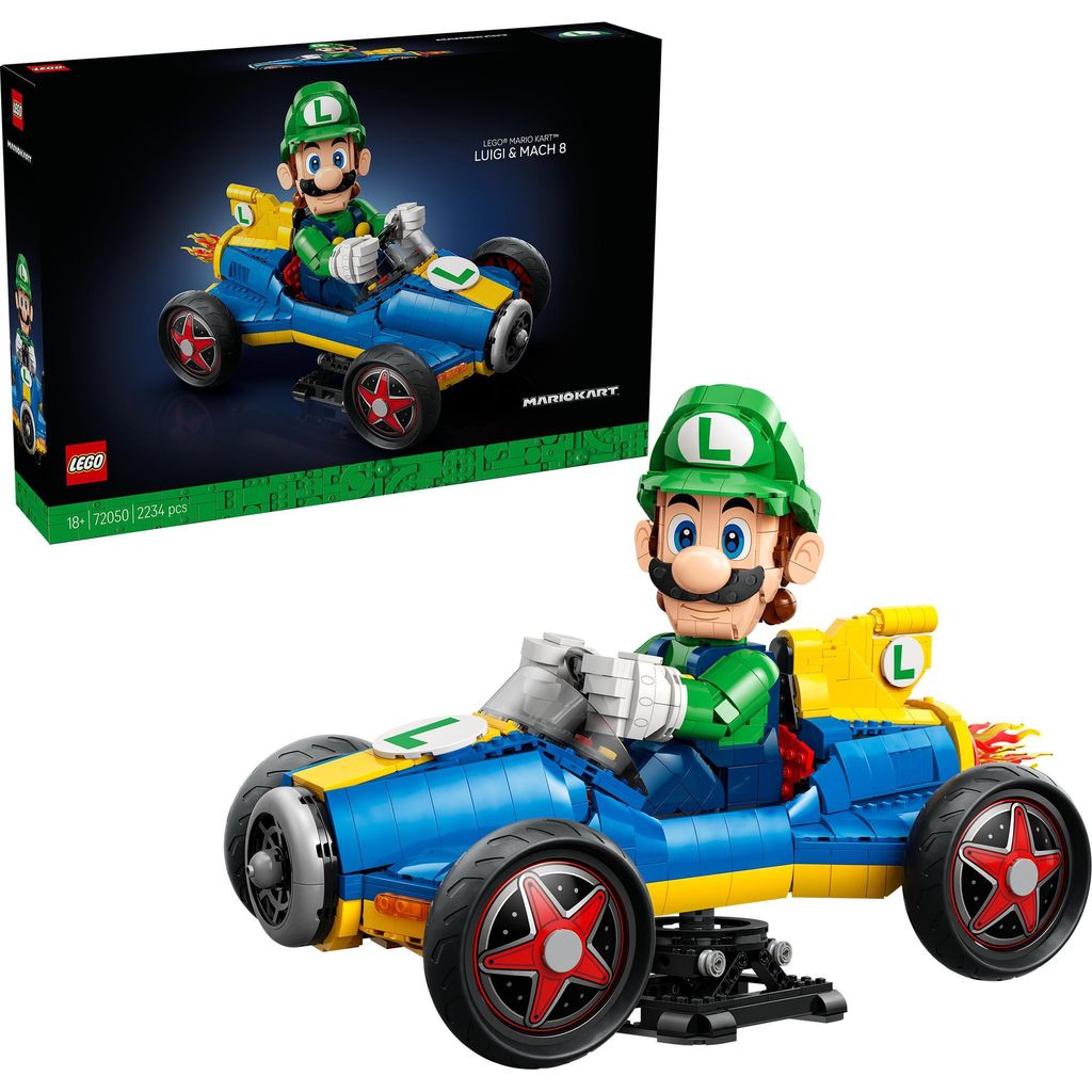 LEGO Super Mario Mario Kart™ — Luigi i Mach 8, Zestaw do Zdjęcie produktu 