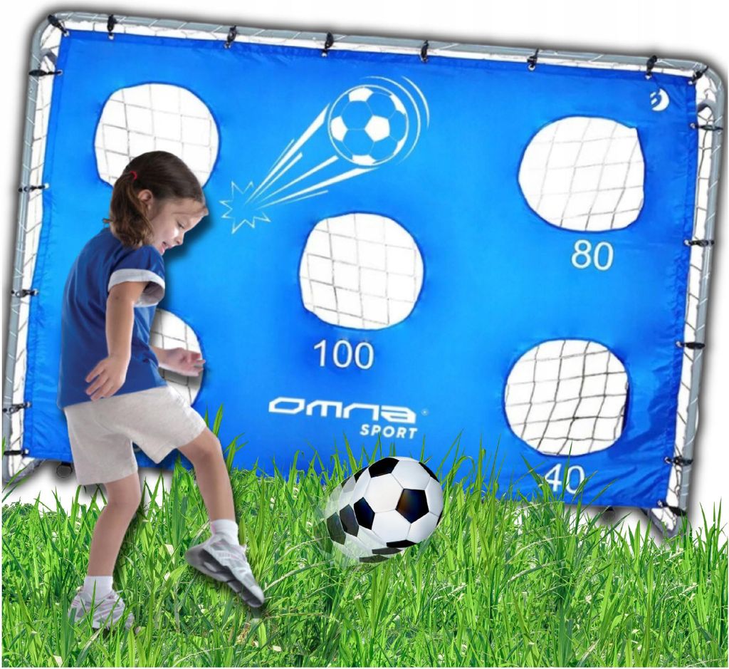OMNA | XXL Fußballtor - 240 cm - Tragbar - Robustes Metall Produktbild 