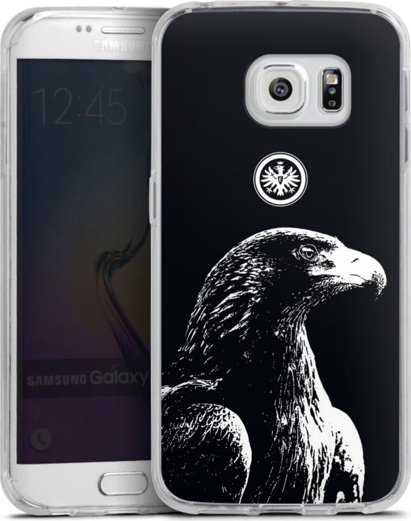 DeinDesign Handyhülle für Samsung Galaxy S6 Edge Silikon Hülle Case Smartphone Schutzhülle Eintracht Frankfurt Offizielles Lizenzprodukt Attila