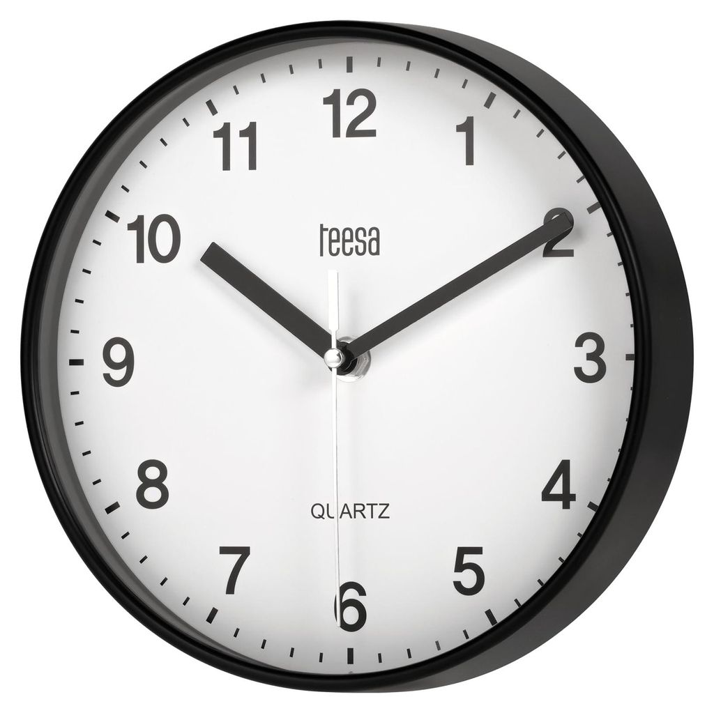 Teesa TSA0038B Horloge murale 20 cm, noir Image du produit 
