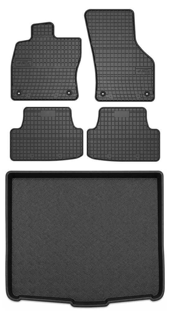Tapis en caoutchouc + bac de coffre pour Volkswagen Golf Image du produit 