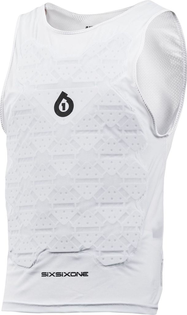 SixSixOne Unisex Protektorenshirt Ärmellos Blaster Shirt, Weiß, S/M
