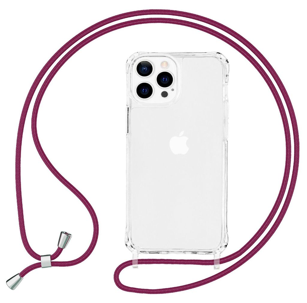 NALIA Klares Hybrid Case mit Kette für iPhone 13 Pro Max, Produktbild 