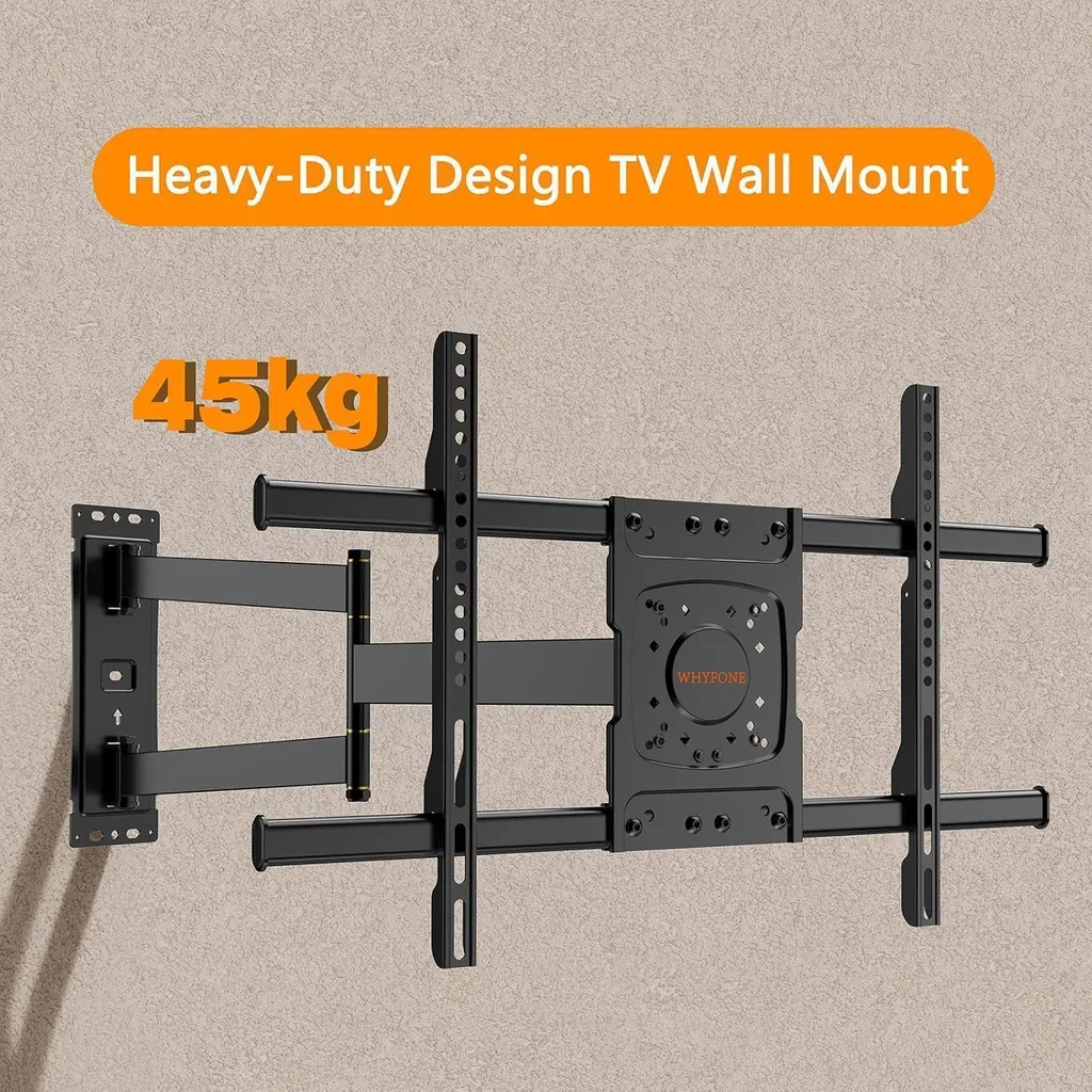 Support Mural TV Orientable et Inclinable pour Écrans LED et OLED - 5