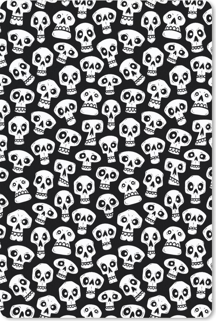 MuchoWow Mauspad Mousepad Muster - Totenkopf - Schwarz und Weiß 40x60 cm - Mousepads - Maus Mat - Pad - Mausunterlage - Schreibtisch Accesoire