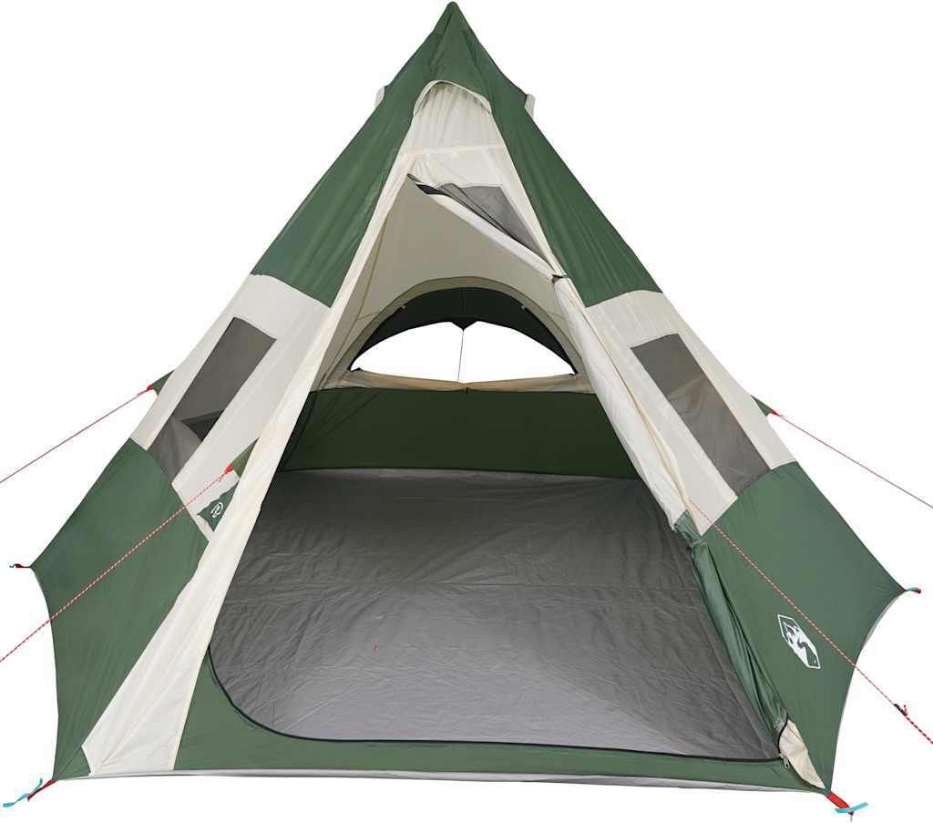 vidaXL Tipi-Campingzelt 7 Personen Grün Wasserdicht Produktbild 5