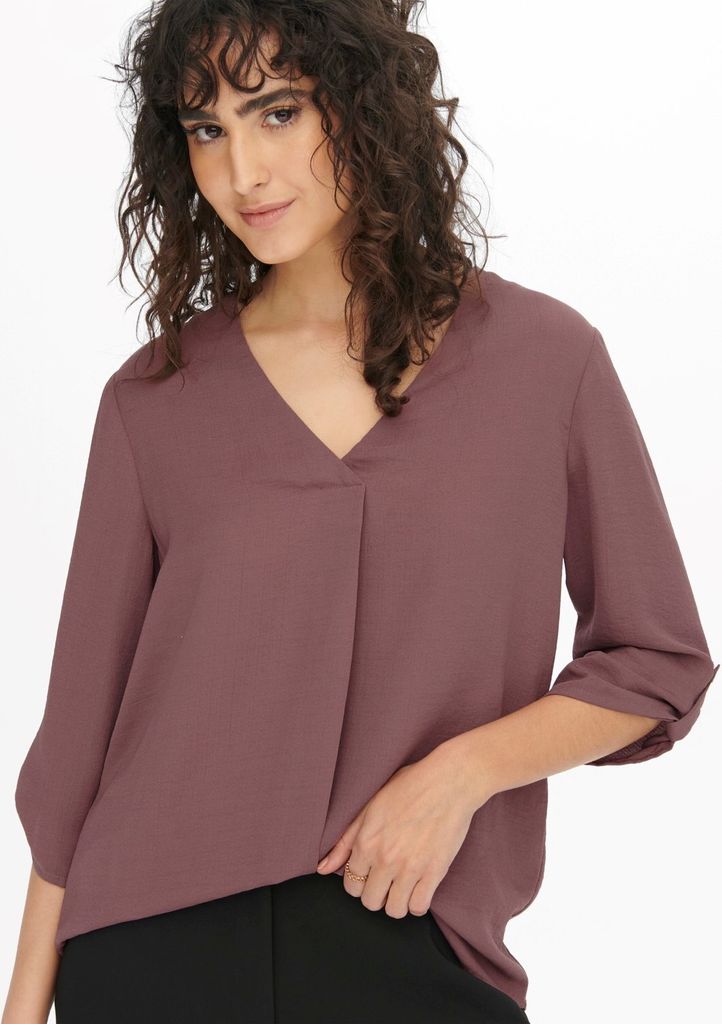Damen JDY Lange Hemd Bluse 3/4 Ärmel JDYDIVYA Freizeit Tunika | 36