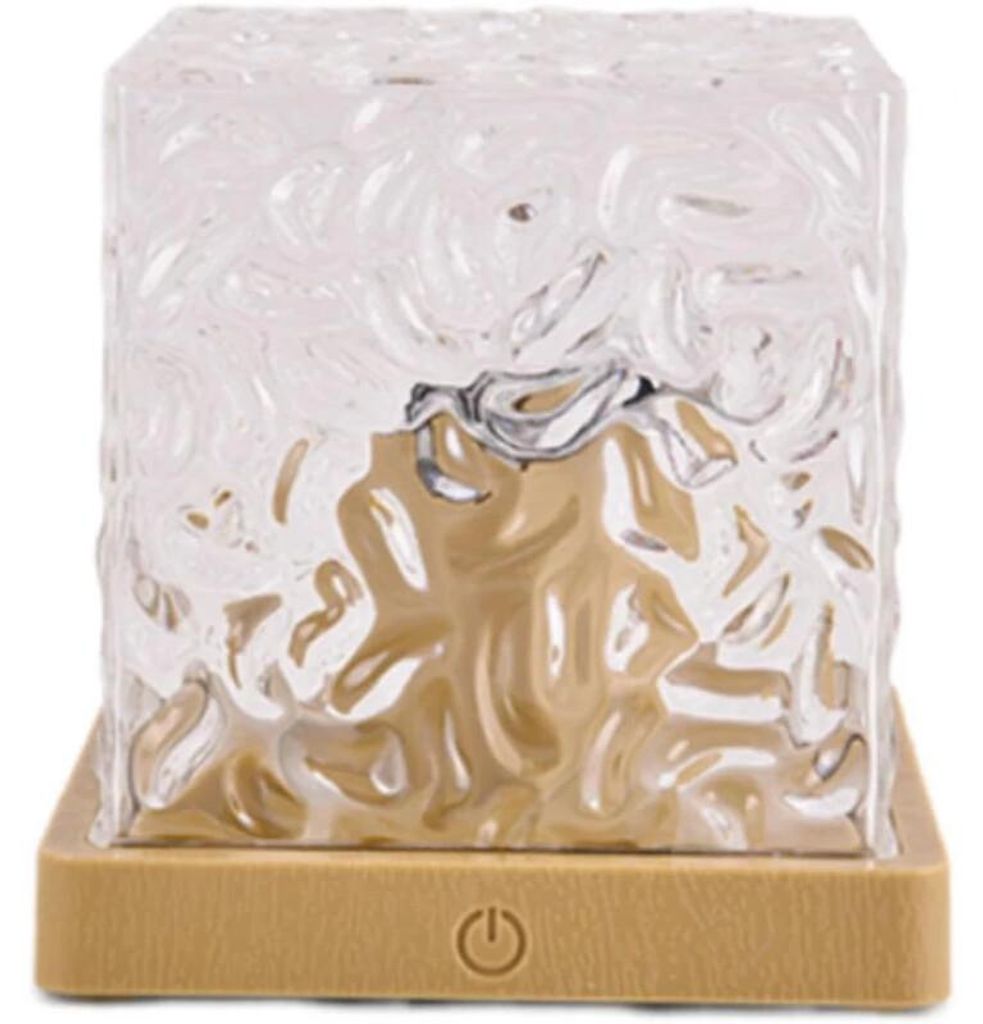 Lampada LED a forma di cubo, in cristallo, con 16 colori Immagine del prodotto 