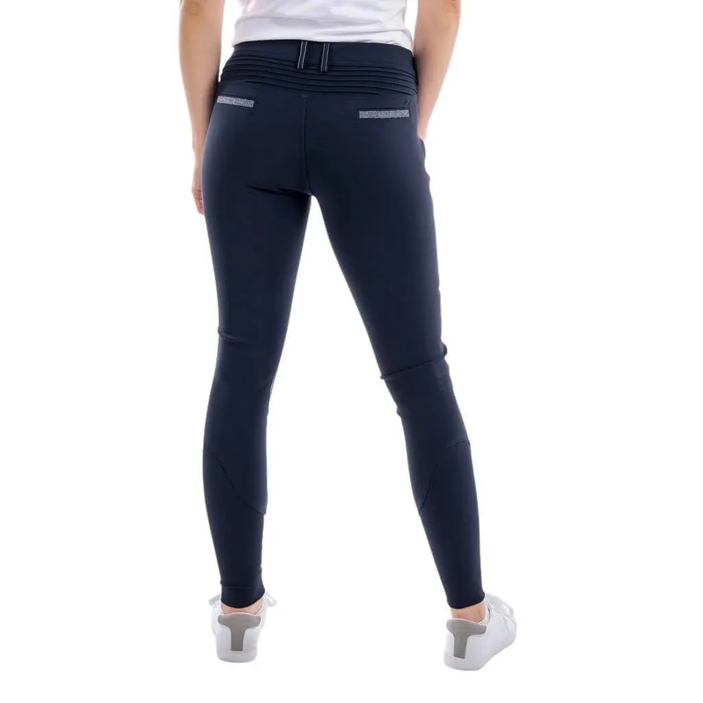 Culotte Samshield Adele Navy avec Genoux Grip et Détails Swarovski 36