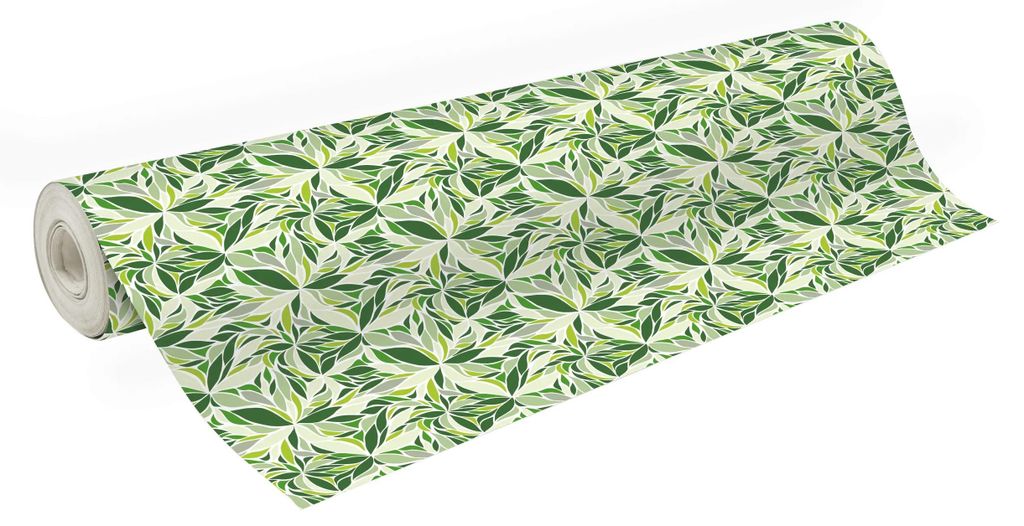 Clairefontaine Geschenkpapier Excellia 80g, 50x0,70m, Blütenblätter Grün 202115C