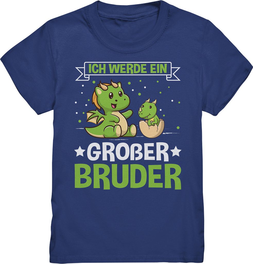 Ich werde ein Großer Bruder Dinos Shirt – Indigo / 98/104 Produktbild 