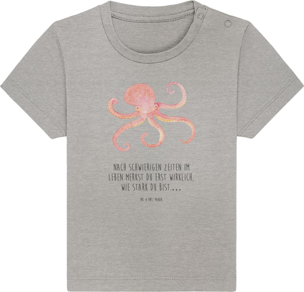 Mr. & Mrs. Panda  T-Shirt Tintenfisch 6. - 12. Monat - Produktbild 