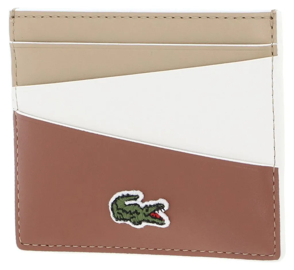 Porte-cartes Lacoste Viennois Brun pour En finir avec les Poches Pleines