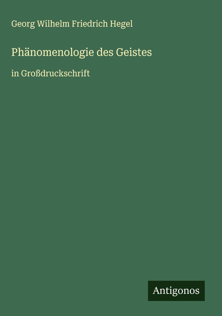 Phänomenologie des Geistes