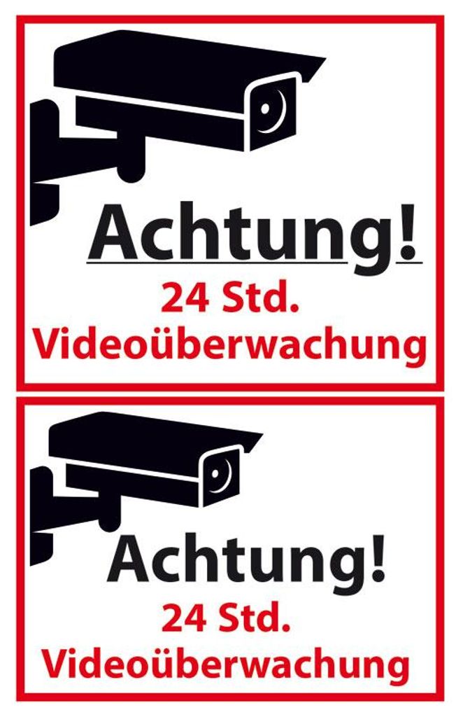 AVERY Zweckform ZDesign Hinweis-Etikett "Videoüberwacht" 1 Produktbild 2