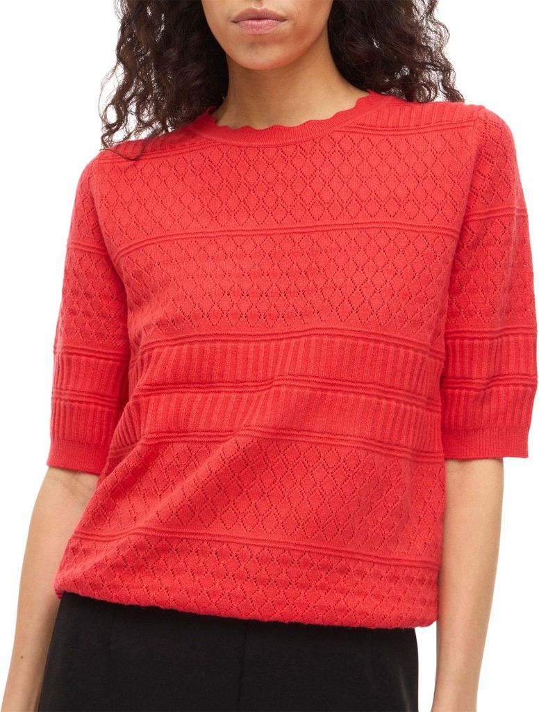 Vila Milos Pointelle Top Damen