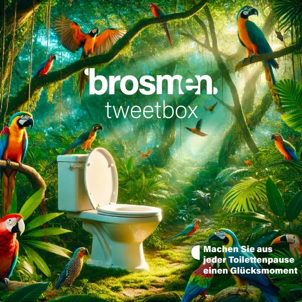 Brosmen Box oiseaux avec capteur de présence et son réglable blanc