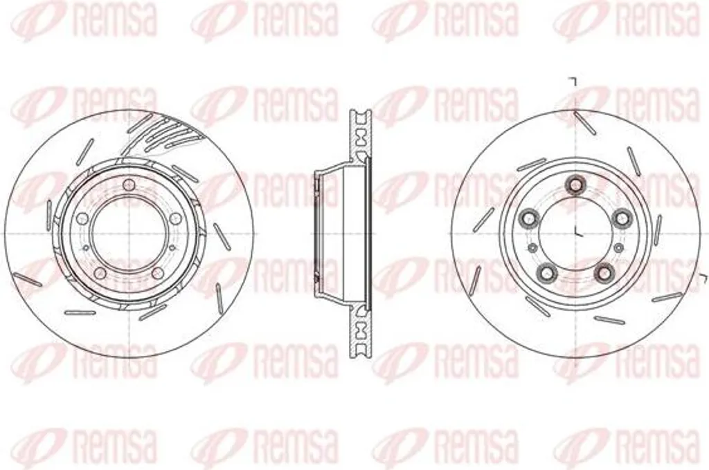 Disque de frein haute performance REMSA 61861.10 OE 97035240400 Acier