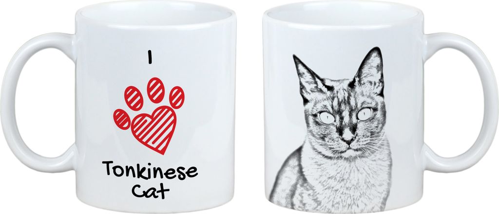 Tonkinese Katze - Tasse mit Katze, entzückende Tasse mit Grafik, Geschenk mit Ihrem Foto von der Marke Art-Dog
