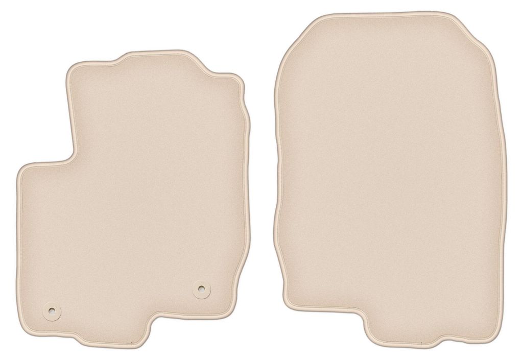 DURBAN Beige Velours-Fußmatten vorne für Mitshubishi Colt VI Schrägheck 5-türig (2004-2008)