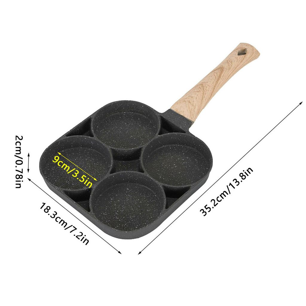 4-Loch Alu Antihaft Bratpfanne Eierpfanne mit | Kaufland.de