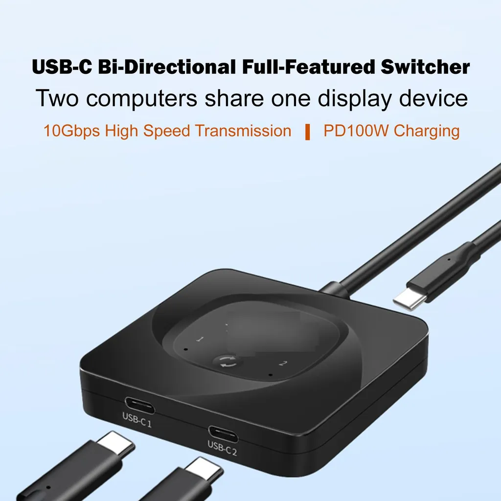 Switch USB-C 8K 60Hz Bidirectionnel avec Transfert Rapide 10Gbps HDR - 5