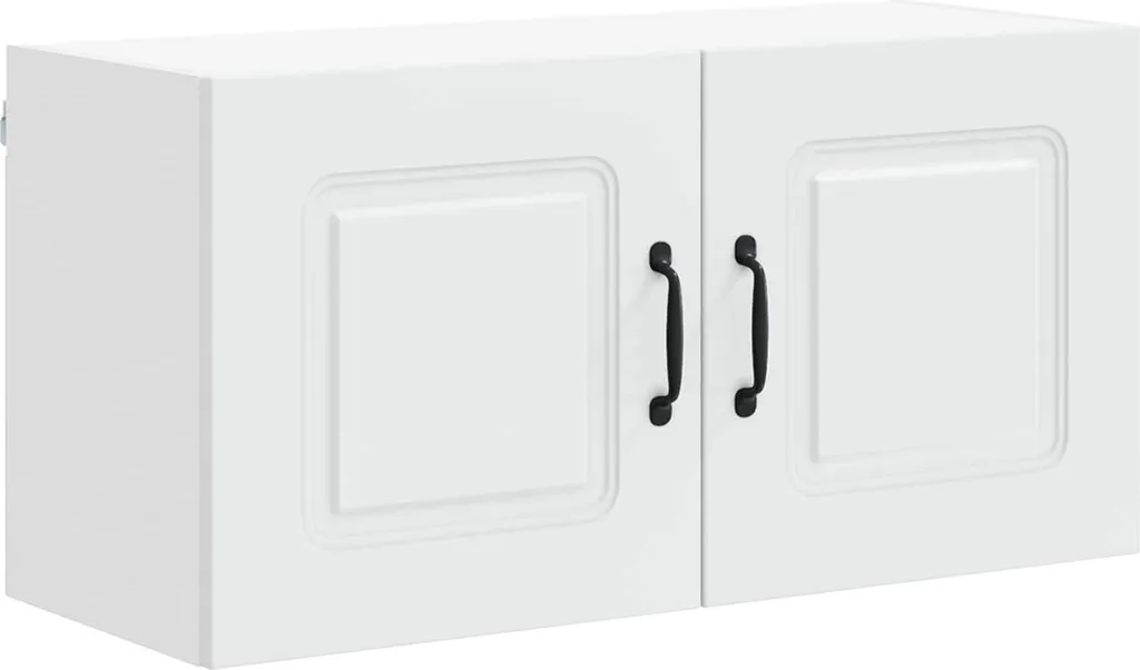 Pensile Cucina Kalmar Bianco 80cm - Mobile Sospeso Design Minimal