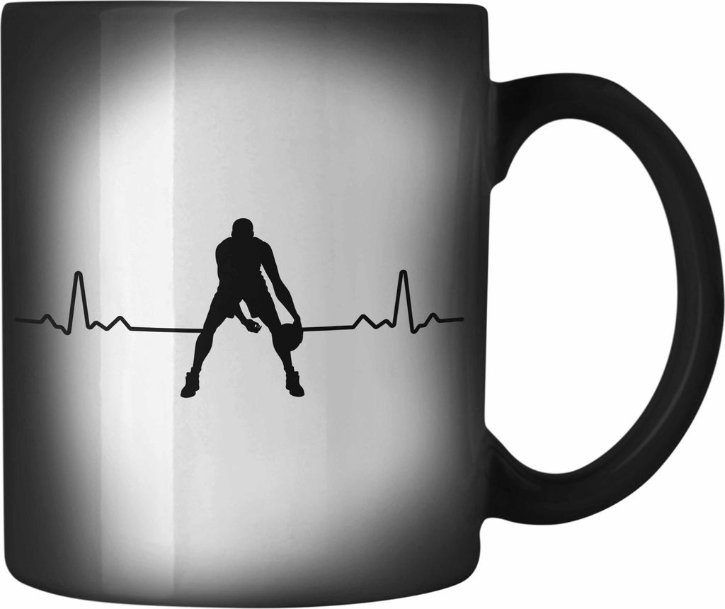 Trendation - Basketball Farbwechsel Zauber-Tasse Geschenk Basketballspieler Coach Trainer Geschenkidee Lustige Farbwechsel Zauber-Tasse Basketballe...