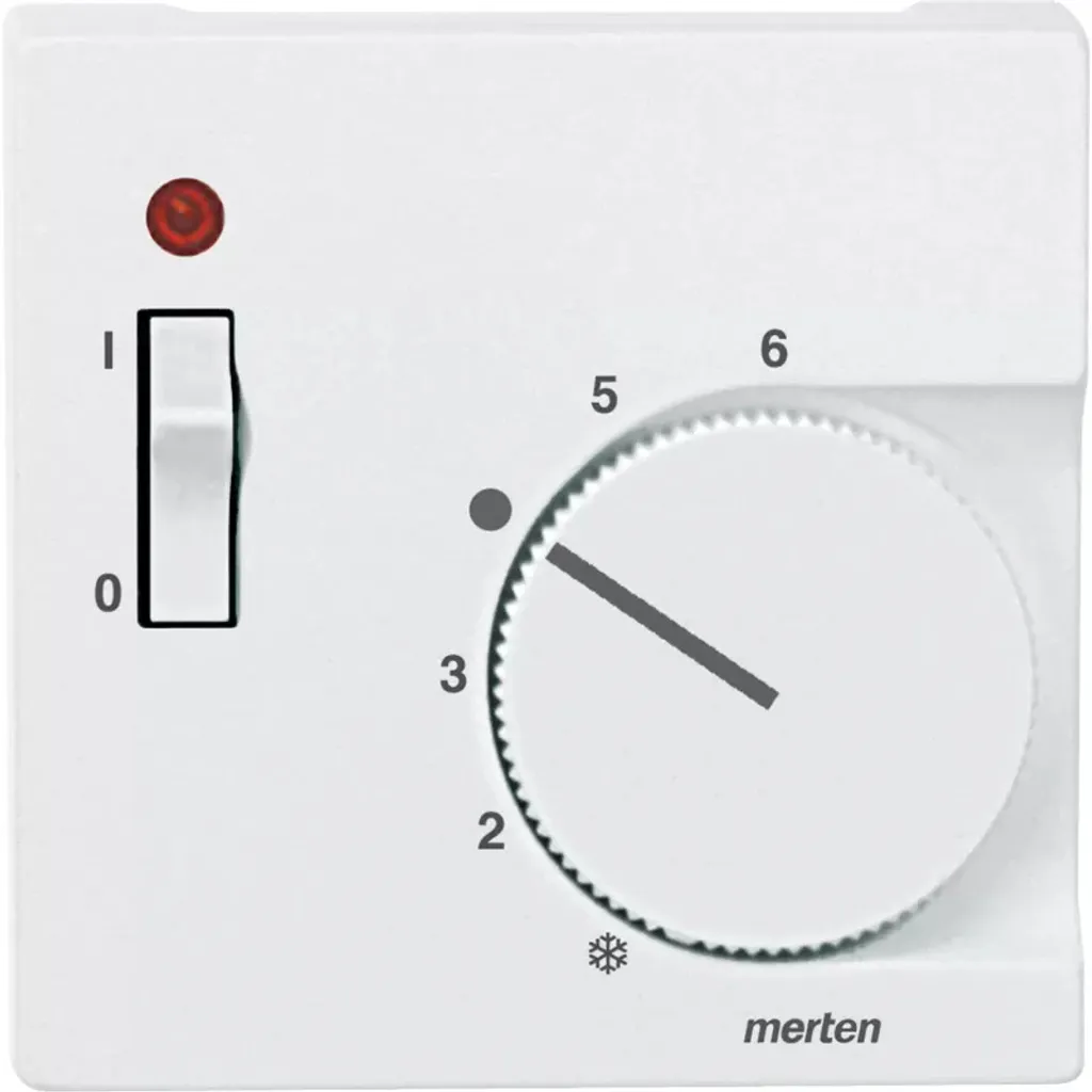 Plaque Centrale Merten 536119 Robuste en Thermoplastique Blanc Brillant
