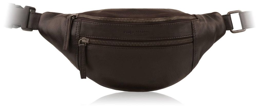 Herren-Gürteltasche aus braunem Leder Paolo Peruzzi AL-11-BR