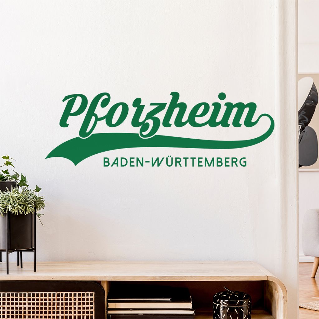 Pforzheim Baden-Württemberg Wandtattoo Wandaufkleber Wall Sticker - Dekoration, Küche, Wohnzimmer, Schlafzimmer, Badezimmer